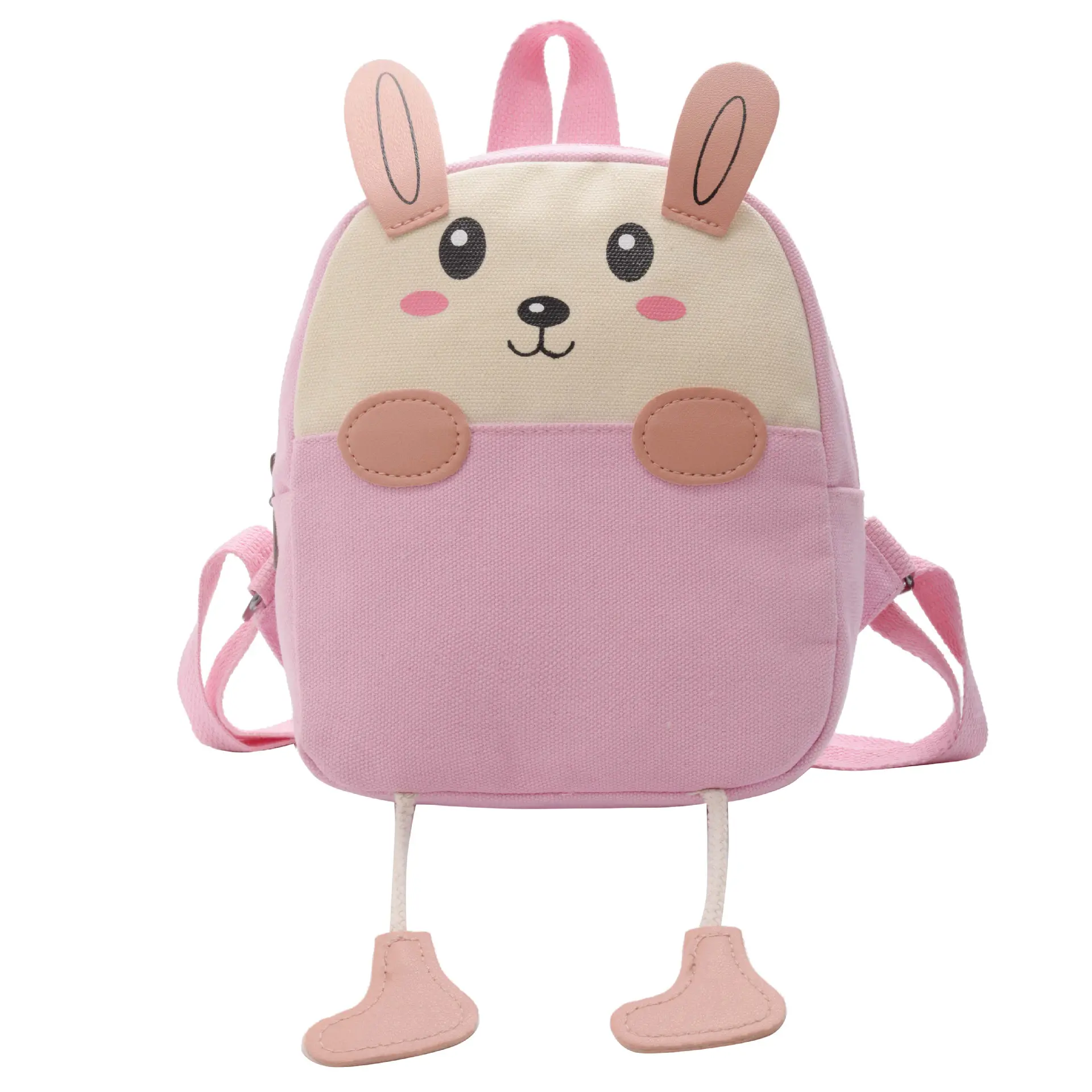 Asilo per bambini piccolo elefante piccolo zaino per ragazzi ragazze piccolo zainetto mini cartone animato borsa a tracolla in tela di coniglio