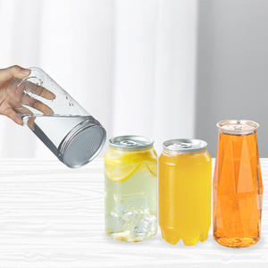 Botella Desechable de Plástico PET para Jugo, Vino, Leche, Té, Grado Alimenticio, Transparente - Product Image 4