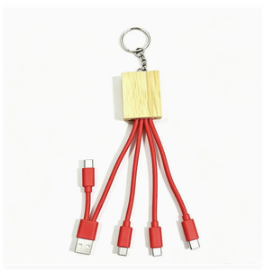 Câble de charge multifonctionnel pour porte-clés avec double entrée (<span class=keywords><strong>USB</strong></span> + Type-C), câble de charge rapide tout-en-un 3-en-1 / 4-en-1 / 6-en-1 - Product Image 4
