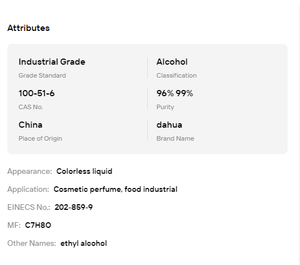 Etanol de Grado Alimenticio 95% 96% 99%, Solvente Seguro para Cosméticos, Fragancias, Producción de Sabores Diarios, Materia Prima - Product Image 6