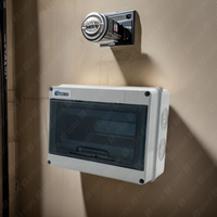 Boîtier de distribution d'énergie triphasé étanche IP65 en plastique ABS, 8, 12, 18, 24 voies, certifié CE, pour extérieur, prix usine, résistant au feu