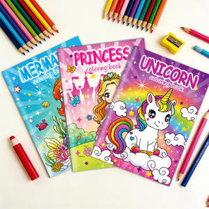 Libro de <span class=keywords><strong>Colorear</strong></span> Infantil de Dibujos Animados, Sirena Flash, 48 Páginas, Niña Unicornio, Caballo Arcoíris, Papel Offset, Hecho en China, Producto Nuevo - Product Image 1