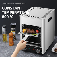 800 Degrés Infrarouge Comptoir BBQ Électrique Steakhouse Grill Four Sans Fumée Steak Boeuf Légumes-pour Usage Domestique Extérieur