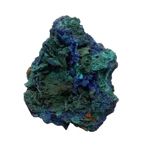 छोटे प्राकृतिक कच्चे Azurite किसी न किसी के साथ रॉक मैलाकाइट Paragenesis खनिज पत्थर नमूनों Dropshipping