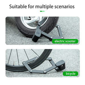 <span class=keywords><strong>Antivol</strong></span> de vélo pliable JINJIAN intelligent, déverrouillage sans clé, étanche, contrôle par application, portable, pour vélo et vélo électrique - Product Image 3