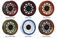 Jantes forgées style Beadlock 17-22 pouces noir mat 20 mm ET pour Hilux tout-terrain haute performance
