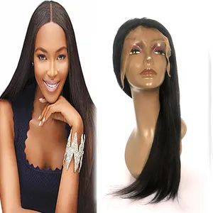 Credit guarantee no tangle no shed hair wig cuticle aligned cheap virgin 100% Brazilian human hair lace wigs Lace front wig