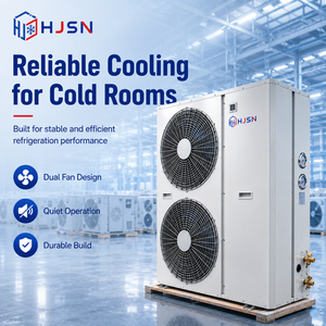 Unité de réfrigération pour chambre froide, condenseur refroidi par air 6HP 8HP 12HP avec ventilateur de refroidissement du moteur, qualité commerciale - Product Image 2