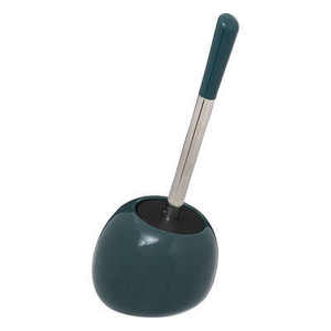 SUN LINE - Porte-brosse de toilette bleu sarcelle et chrome - Product Image 1