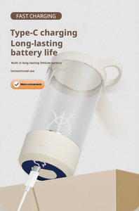 Taza Mezcladora Automática al por Mayor, Botella Mezcladora de Batidos de Proteínas con Escala y Carga USB, Sin Agua - Product Image 3