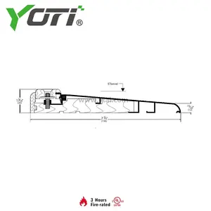 YDT511 Wood Sills Manufaolds Door Hardware Low Pricecturer Aluminum/Wood Adjustable Thresh