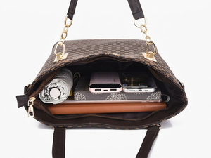 Nuova Collezione 2026: Set di 6 Borse da Donna di Lusso con Monogramma Stampato, Grande Capacità, in Poliestere, Borsa a Tracolla e a Spalla - Product Image 6