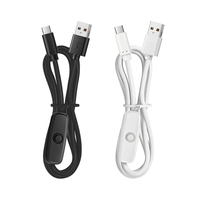 Lampe de couverture électrique USB avec interrupteur 501, câble de charge Type-C à deux conducteurs, carte de protection de batterie, câble d'alimentation, câble interrupteur