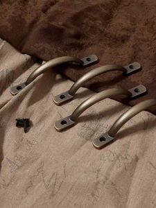 Hot Sale Solid Bronze Arc Bridge Type Closet Handle Antique Brass Cupboard Handles Kitchen Drawer Pulls - Product Image 3