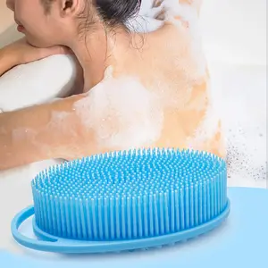 Baby Bath Shower Massage Brush WC200 Cleaning Hair Bath Shower Shampoo Brush Custom Face Cleansing Silicone Body Washing Brush