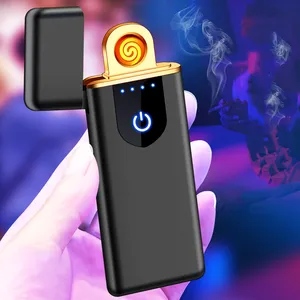 Allume-cigare à Induction avec LED, métal créatif, coupe-vent, prise USB, pour lecteur d'empreintes digitales