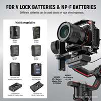 NEEWER Mini V Mount Plaque de batterie en alliage d'aluminium à dégagement rapide anti-chute pour Ronin RS3 Pro RS 2 RSC 2 Gimbal Compatible V Lock