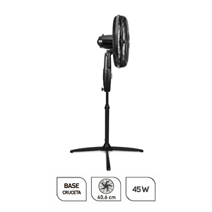 Ventilateur sur pied oscillant de 16 pouces, 40 watts, avec télécommande, pour appareils électroménagers, chambre à coucher - Product Image 2