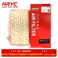 Filtre à air d'admission pour moto HRYC compatible avec BMW S1000XR 1000XR S1000R S1000RR HP4 2000-2025, accessoire moteur haute performance