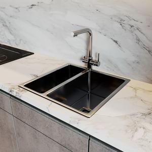 Muebles de Cocina Modulares Escandinavos Modernos, Personalizados, con Acabado en Melamina, Madera Contrachapada y Aglomerado, para Uso en Apartamentos - Product Image 5