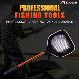 AGITEK Tackle Factory OEM Filet d'atterrissage de pêche Filets en polyester tissé Mini pêche en <span class=keywords><strong>mer</strong></span> Filet d'atterrissage en aluminium Accessoires de pêche - Product Image 6