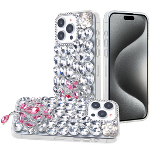 Funda de Teléfono Personalizable de Lujo con Diamantes de Imitación, Compatible con iPhones y Samsung, para Mujeres, Estilo Femenino - Product Image 4