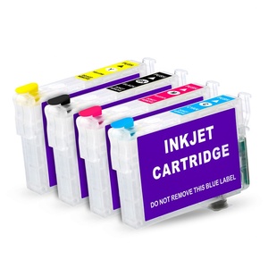 Supercolor Empty T1291-T1294 Reset <b>Refill</b> <b>Ink</b> Cartridges With Chip for Epson Stylus SX420W SX425W BX305F BX305FW Printers - Product Image 1