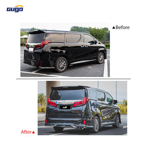 GUGO Nouveau Kit de lèvres de pare-chocs pour VELLFIRE 35 Avant/Arrière en Plastique ABS Résistant aux UV, Kit de carrosserie à visser - Product Image 5