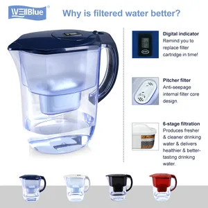 Best Quality Water Pitcher Filter Jug Simple To Use Pitcher With Filter Kettle/pitcher/pot