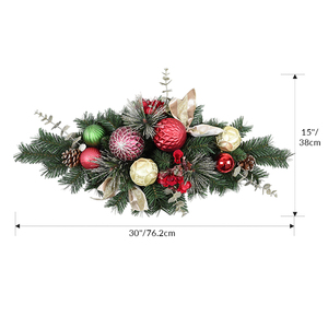 Guirnaldas de lágrima de Navidad colgantes artificiales personalizadas de alta calidad con decoración de bolas - Product Image 2