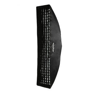 Boîte à Lumière Bande Rectangulaire Godox 30x120cm (12"x47") avec <span class=keywords><strong>Grille</strong></span> Nid d'Abeille pour Flash de Studio <span class=keywords><strong>Photo</strong></span> Monture Bowens - Product Image 1
