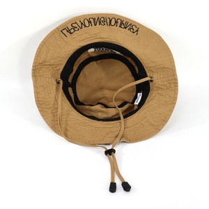 Thiết kế thêu logo trại xô hat, cotton twill bên ngoài thể thao Sun hat với chuỗi, tùy chỉnh co-xây dựng thương hiệu sự kiện hat - Product Image 6