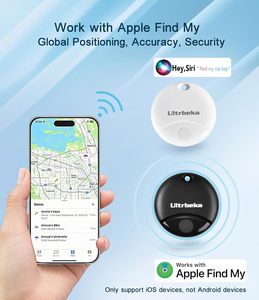 Localizador GPS de Plástico Air Tag (Paquete de 2) para Find My (Solo iOS), Diseño Ultrafino, para Llaves, Cartera, Equipaje, Mochila, Apto para Mascotas - Product Image 2