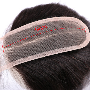 Bất tóc con người mảnh tóc giả màu sắc tự nhiên Remy tóc toupee vá hệ thống thẳng 2*6 ren đóng cửa wiglets - Product Image 4