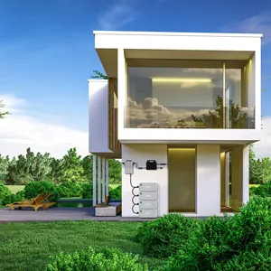 Dễ dàng cài đặt trên lưới 800W Micro biến tần 1200W PV Hub nhà ban công nhà máy điện năng lượng mặt trời hệ thống với LiFePO4 2Kwh Pin - Product Image 5