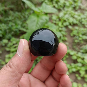 Chai nước hoa màu đen trong suốt pha lê thủy tinh trắng 50ml vuông lưỡi lê đen dày dưới đáy chai nước hoa - Product Image 5