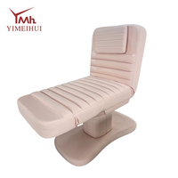Fauteuil de Beauté Électrique Hydraulique Européen pour Salon et Spa, Lit de Massage Facial Réglable avec Dossier Inclinable, Équipement d'Esthéticienne Professionnel
