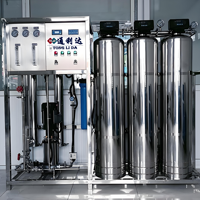 Station de traitement d'eau par osmose inverse en acier inoxydable pour la purification de l'eau pure industrielle