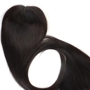 Più popolare sorprendente Highlight 100% crudo non trattato brasiliano remy hair topper capelli umani topper per le donne