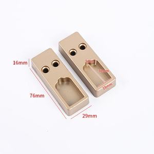 Support mural GQK en alliage d'aluminium pour tube carré, avec bride, non amovible, pour rail amortisseur simple - Product Image 4