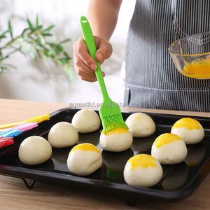 Factory Customized Long Handle Silicone Basting Oil <b>Brush</b> Set for Charcoal <b>BBQ</b> and Bread Baking - Product Image 6