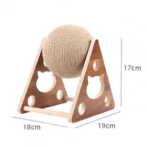 Design simple boule de sisal chat escalade tour forme nid support <span class=keywords><strong>bois</strong></span> chat jouets en <span class=keywords><strong>bois</strong></span> massif interactif pas cher mignon - Product Image 5