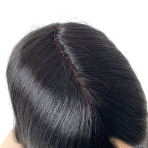 Mono Base <b>Toupee</b> With 2 Inch Thin PU Edge Hair Topper For Women - Product Image 2