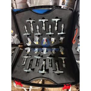 Outils de diagnostic pour excavatrices, manomètre hydraulique, 5 jauges, boîtier en acier inoxydable OEM, jauges de test de pression hydraulique - Product Image 2