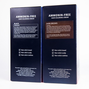 Tinte para el Cabello en Crema Negro Profesional Permanente para Hombre, 100% Cobertura de Canas, Sin Amoníaco, en Existencia, Venta al por Mayor - Product Image 6