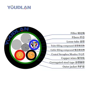 Wholesale Price Hybrid Fiber Optic Cable with Power Copper Wire OPLC G652D