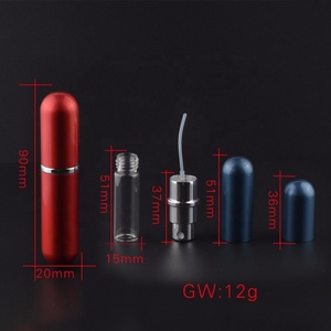 ขวดน้ำหอมอลูมิเนียมขนาด5มล. แบบเติมได้ขวดน้ำหอมขนาดเล็กสำหรับเดินทาง - Product Image 5