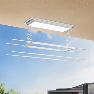 Ultra thin invisible <b>small</b> tablet LED light remote control voice control intelligent minimalist electric drying rack - Product Image 6