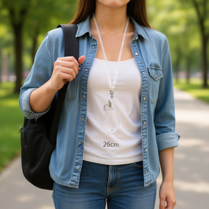 Portachiavi Ilan con Molla e Cordino Trasparente da 26cm - Product Image 2