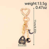 Nouveau porte-clés créatif en alliage de zinc en forme de cœur, pendentif de sac haut de gamme, léger et étanche